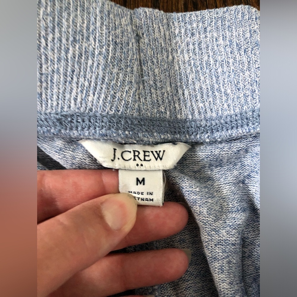 J. Crew Women’s M Heathered Light Blue Mid-Rise Sweatpants Pants - Picture 3 of 12